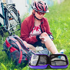 Car-Home Survival First-Aid Kit Emergency-Kit - Purple 273Piece Equipment Travel Supplies First Aid Set Home Essentials Camping Hiking YIDERBO