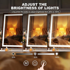 Hasipu Vanity Mirror with Lights, 13.8