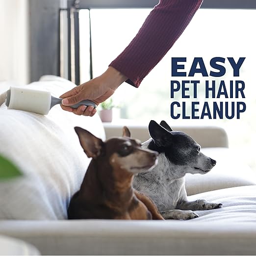 Scotch-Brite Everyday Clean Lint Roller, 3 Pack, Lint Remover for Pet Hair, Dark Clothes, Furniture, and Dusty Surfaces, Picks Up Fur & Fluff in Your Home, Car & Office, 300 Adhesive Sheets Total