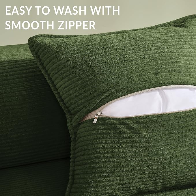 YINIX Foldable Sofa Bed, 62'' Folding Floor Couch, Compressed Convertable Sleeper Sofa, Memory Foam Couch with Pillow Back Support Armrest, 4-in-1 Futon Sofa Bed for Living Room, Green
