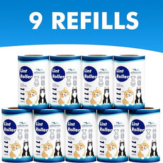 Extra Sticky Lint Roller Refills Only, Mega Value Set 999 Sheets for Pet Hair Removal, Dog and Cat Lint Remover for Clothes, Furniture, Carpet