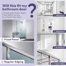 SWTYMIKI Over the Door Shower Caddy - 3 Tier Adjustable Shower Organizer Hanging with Soap Holder, No Drilling Stainless Steel Bathroom Hanging Caddy for Body Wash, Shampoo, Soap, Razor, White