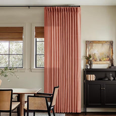 80 Inch Pinch Pleated Linen Curtains 2 Panels for Living Room Bedroom Boho Farmhouse Terracotta Semi Sheer Back Tab Pinch Pleat Hooks Rings Red Clay Window Curtain Burnt Orange Autumn Fall Decor