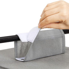 Amazon Basics 6-Tier Hanging Shelf Closet Storage Organizer with Removable Drawers, Grey, 6.9