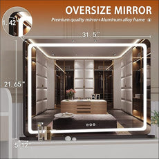 Hasipu Vanity Mirror with Lights, 31.5