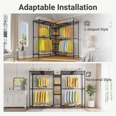 VIPEK X3 Expandable Heavy Duty Clothes Rack Adjustable from 5'2