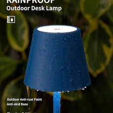 KDG 2 Pack Cordless Table Lamp,Portable LED Desk Lamp, 4000mAh Battery Operated, 3 Color Stepless Dimming Up, for Restaurant/Bedroom/Bars/Outdoor Party/Camping/Coffee Shop Night Light(Blue)