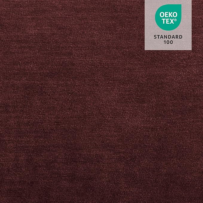 MCombo Power Lift Recliner Chair with Extended Footrest for Elderly People, Fabric 7287 (Burgundy, Medium)