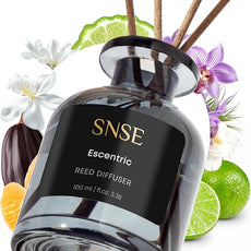 SNSE Escentric Perfumed Reed Diffuser Set - Premium Reed Diffusers for Home with Diffuser Reeds, Luxurious Gift Aroma, Sophisticated Scent, Ideal for Relaxation, Elegant Home Fragrance