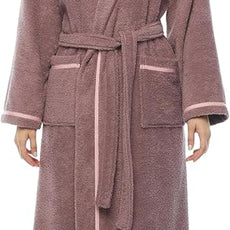 Arus Women's Hooded Classic Bathrobe Turkish Cotton Robe with Full Length Options