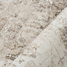 Taupe Runner Rug 2x6 Hallway Kitchen Washable Vintage Carpet Non Slip Retro Distressed Low Pile Soft Oriental Medallion Thin Long Throw Rug for Entryway Bathroom Office Laundry Dining Room