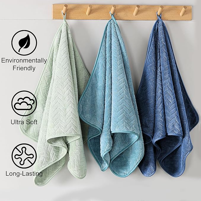 Ferdilan Extra Large 4 Pack Bath Towels Set 35"x70" Navy Blue Oversized Bath Sheet Towels, 600 GSM Ultra Soft & Absorbent Towels for Bathroom, Quick Dry Towel for Gym Hotel Camp Pool