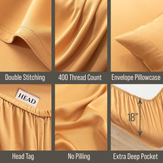 Bella Coterie Luxury Bamboo Viscose Cal King Size Sheet Set | 100% Organically Grown | Ultra Soft | Cooling for Hot Sleepers | 18