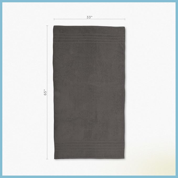 Martex 2-Pack Ultimate Performance Bath Sheet Set – 100% Cotton – 33” x 65” – Extra Large Bath Towels – Versatile – Low-Linting – Supersoft Bathroom Set – Super Absorbent – Easy Care – Eiffel Tower