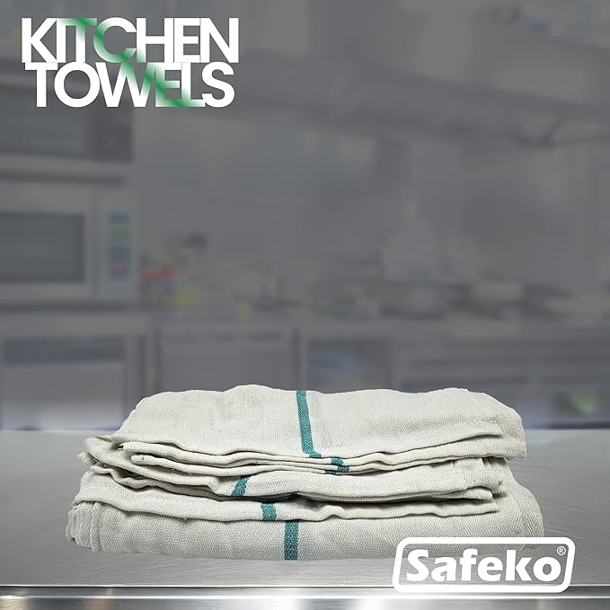 Cotton Striped Kitchen Towels - 5 LBS CASE