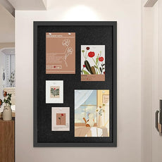 20x30 Inch Cork Board for Wall Hanging with Linen, Bulletin Board with Push Pins, Mounted Memo Message Board for Home Office Decor, Dorm Room Essentials, Classroom Organization