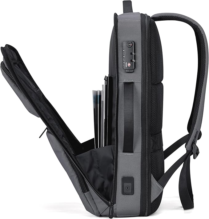 VGOAL Travel Laptop Backpack, Laptop Bookbag College Backpack Durable Water Proof with USB Charging Port for Men Women (FG6317-G)