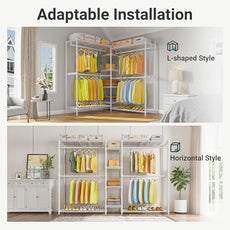 VIPEK X3 Expandable Heavy Duty Clothes Rack Adjustable from 5'2