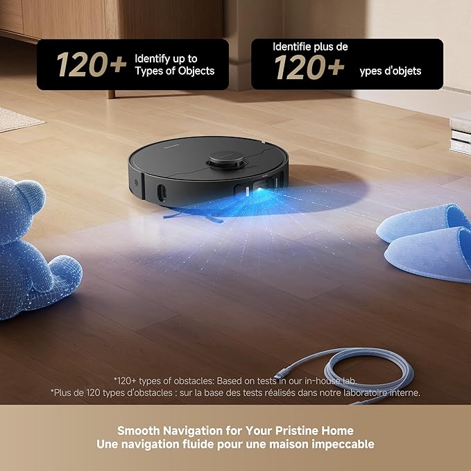 DREAME L40s Ultra AE Robot Vacuum and Mop Combo, 19,000Pa Suction, Self Emptying Dust Box, Flexible Mop & 167℉ Self Cleaning Washboard, Diverse Brush Selection, All-in-One Station, Auto Refill