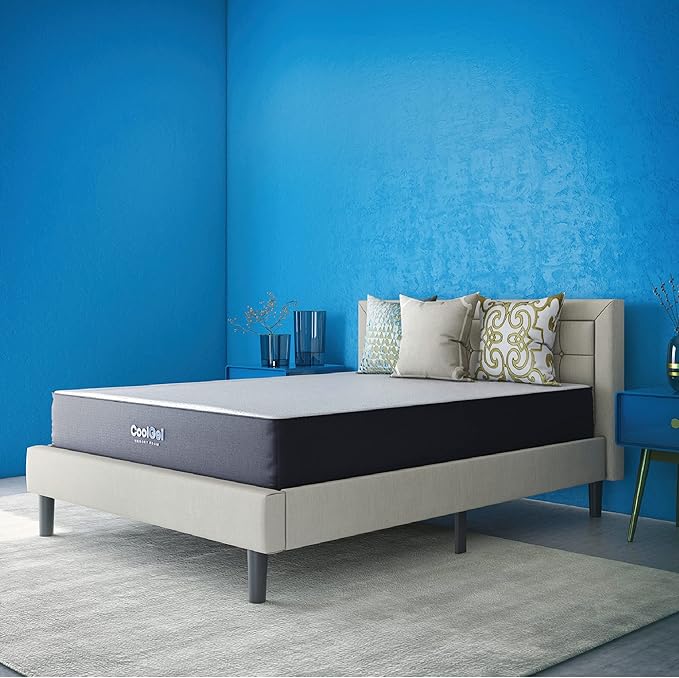 Cool Gel 10 Inch California King Memory Foam Mattress Medium Firm, King Size Memory Foam Mattress Cooling, Made in the USA, 10" Depth with Pressure Relief, CertiPUR-US Certified, CoolGel Bed