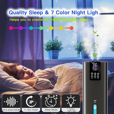 Smart Humidifiers Large Room Bedroom Home, 2.11Gal(8L) Quiet Top Fill Cool Mist Humidifier, Smart App & Remote Control, 3 Speed Humidifier with 360° Nozzle, Humidity Setting for Baby Office(Gray)
