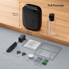 Airversa Waterless Essential Oil Diffuser for Home and Commercial Use, Up to 2000 sq ft 400 mL Capacity, Scent Diffuser for Large Rooms, Smart Scent Air Machine with 12V1A Power Adapter, ANW Black