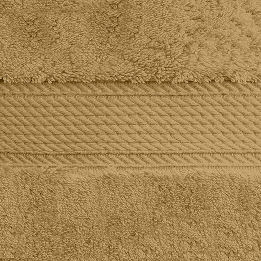 Superior Egyptian Cotton Pile Face Towel/Washcloth Set of 6, Ultra Soft Luxury Towels, Thick Plush Essentials, Absorbent Heavyweight, Guest Bath, Hotel, Spa, Home Bathroom, Shower Basics, Toast
