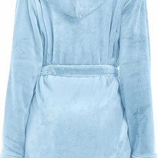 U2SKIIN Women Hooded Fleece Robe, Short Plush Robes for Womens With Hood Soft Warm Spa Bathrobe