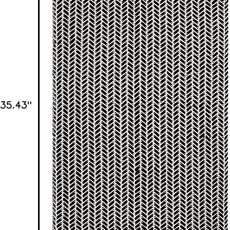 Lahome Boho Bathroom Rugs, Small 2x3 Front Door Mat Lightweight Kitchen Rug Woven Cotton Area Rug with Tassels, Farmhouse Washable Black and White Throw Rug Low Pile Carpet for Entry Laundry