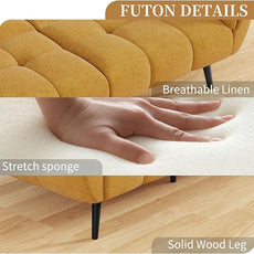 Futon Sofa Bed, Convertible 77