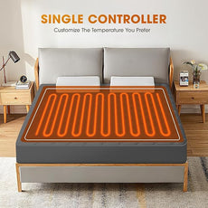 Heated Mattress Pad Full Size,Electric Mattress Pad with Preheat Functions,Bed Warmer with 12 Heat Settings Controller & 1-12 Hours Auto Shut Off,Machine Washable (54