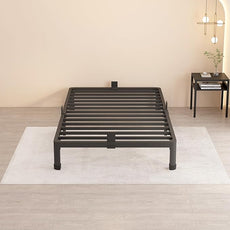 MAF 10 Inch Twin Size Metal Platform Bed Frame with Round Corner Legs, 3000 LBS Heavy Duty Steel Slats Support, Noise Free, No Box Spring Needed, Easy Assembly