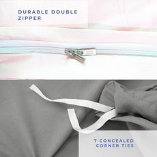 Kotton Culture 1 Pc Twin XL/Twin Duvet Cover Only-100% Egyptian Cotton Sateen 600 Thread Count Ultra Soft Premium Durable Comforter Cover Zipper Closure & Corner Ties - (Light Grey, 68