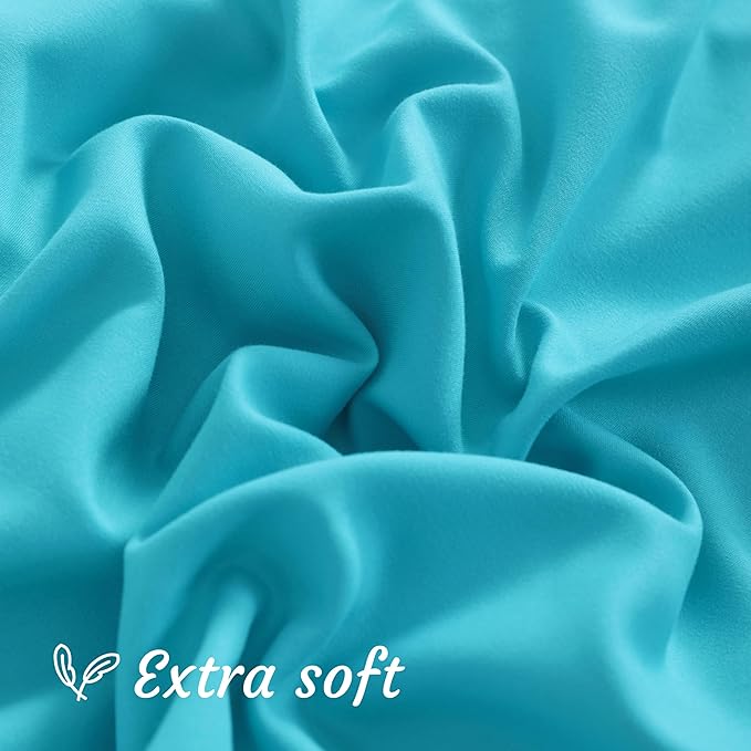 NTBAY Toddler Pillow Cases Set of 2, 2 Pack Brushed Microfiber 14x20 Pillow Cases, Soft, Wrinkle, Fade, Stain Resistant Blue Pillow Cases with Envelope Closure, 14x20 Inches, Blue