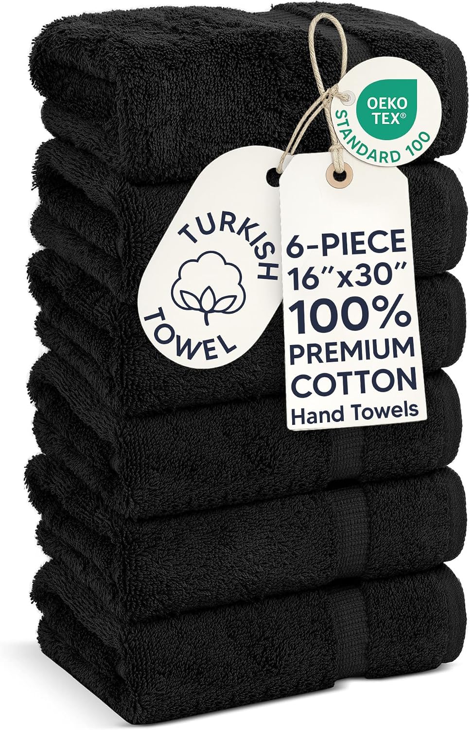 Chakir Turkish Linens 4 Piece Bath Towel Set, 100% Cotton Luxury Turkish Towels for Bathroom, Soft Absorbent Bath Towels, 27 x 54 Inches, Gray