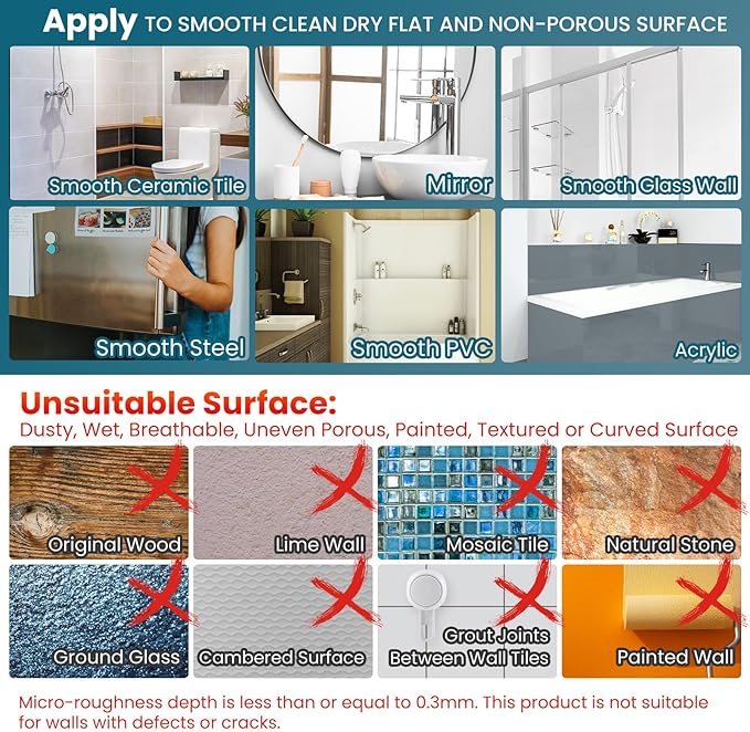 TAILI Double Layer Soap Dish Holder Suction Cup, Strong Sponge Holder for Shower, No Tools Soap Saver for Bathroom, Tub and Kitchen Sink, Shower Accessories, Drill-Free, Removable,Clear