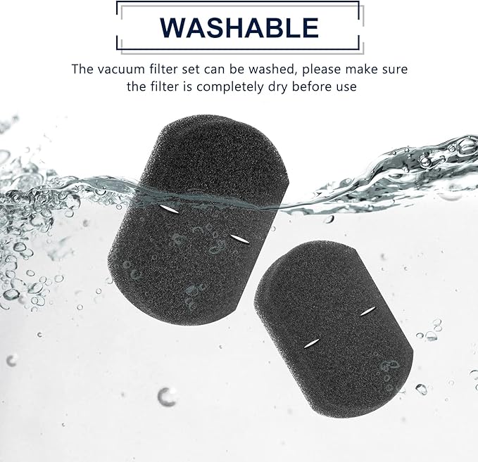 KEEPOW 2033 Vacuum Filter Set Compatible with Bissell Featherweight Stick Lightweight Bagless Vacuum 2033, 20331, 20333, 20336, 20339, 2033M (2-Pack)