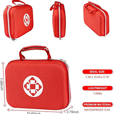 299PCS First Aid Kit Portable Red Camping Essentials Multiple Purpose Survival Kits Plus Case Emergency Set Outdoor Backpacking Gear Suitable for Hiking School Car Home YIDERBO