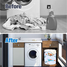 Funny Plane Laundry Basket Foldable Oxford Cloth Tote Bag Laundry Hamper Clothes Storage Bucket Organizer For Bathroom/Laundry Storage/Bedroom Storage Basket 17.7x13.7 Inch