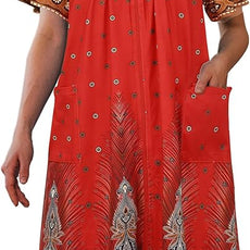 Ekouaer Women Robe Zipper Front Mumu Duster Robes Zip Up Housecoat Soft Sleepwear with Pockets