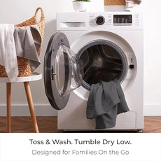 Mellanni California King Sheet Set - 6-Piece Iconic Collection Bedding, (Including 4 Pillowcases), 16-Inch Deep Pocket, Easy Care, Extra Soft, Cooling Sheets, Brushed Microfiber - Gray