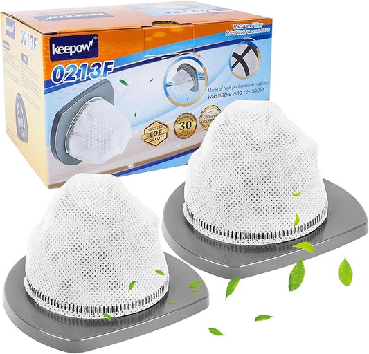 KEEPOW Featherweight Replacement Filters Compatible with Bissell Featherweight Stick Lightweight Bagless Vacuum 2033, 20331, 20333, 20336, 20339, 2033M (2 Pack)