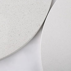 Koville Italian Marble Corner Shower Shelf for Bathroom, 10'' Marble Corner Shelves for Bath, Wall Mounted Stone Corner Shower Caddy, No Drilling Adhesive Shower Shelf - White Cliff (2-Layer)