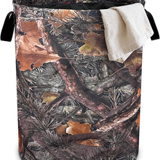 Camo Camouflage Laundry Basket Foldable Oxford Cloth Tote Bag Laundry Hamper Clothes Storage Bucket Organizer For Bathroom/Laundry Storage/Bedroom 19.6x15.7 Inch