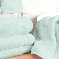 Cotton Paradise Hand Towels for Bathroom, 100% Cotton Turkish 4 Piece Hand Towel Set, Soft Absorbent Face Towels, Mint Hand Towels