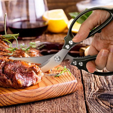 Heavy Duty Poultry Shears,Kitchen Shears,Food Scissors All Purpose for Meat Cutting,Chicken,Turkey,Fish,Dishwasher Safe Kitchen Scissors with Anti-Slip Handle