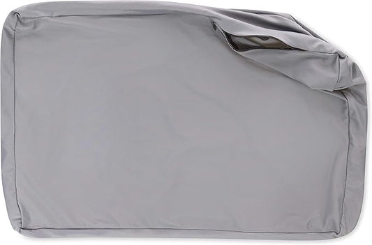 Cover Only for Premium Microbead Bed Pillow, Medium Extra Smooth - Ultra Comfortable Sleep with Silk Like Anti Aging Cover 85% Spandex/ 15% Nylon Breathable, Cooling Dark Grey