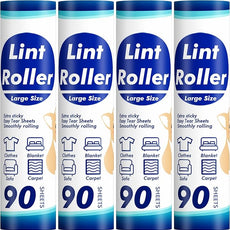 360 Sheets Sticky Lint Rollers Refills for 9.45'' Width Large Lint Roller, Floor Lint Roller Refills