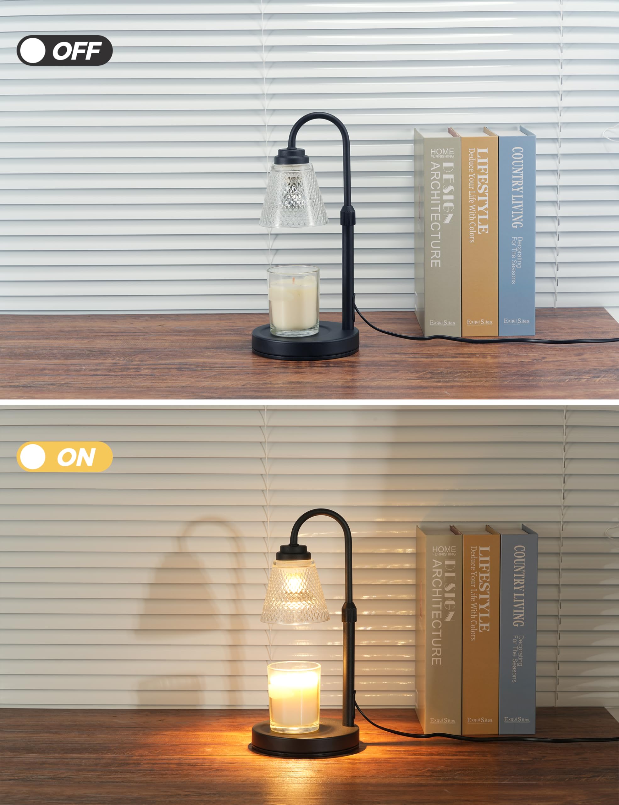 Candle Warmer Lamp with Timer Dimmer, Birthday Gifts for Mom Women Friend Sister, House Warming Gifts, Wax Melt Warmer, Office Apartment Dorm Room Home Decor Dormly