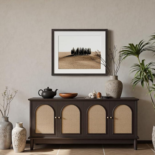 20x24 Picture Frame with Mat for 16x20 Set of 3, Distressed Black Wood Grain 20x24 Frame for Wall Mounting (3 Pack, Black)